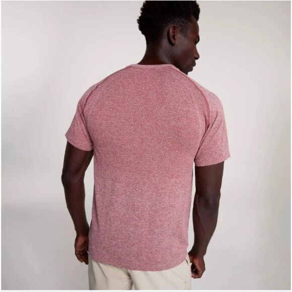 VRST Men's Circuit Seamless Short Sleeve Top in Desert Rust/Pure White Sz S NWT - Picture 2 of 10